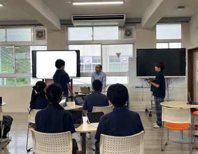 中学2年生　キャリアスタディ～コマツ　地雷除去プロジェクト出前講座～