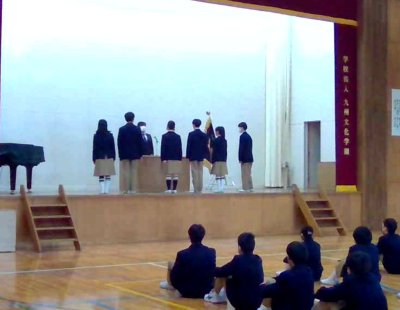 【中学校】１月の生徒集会を行いました。