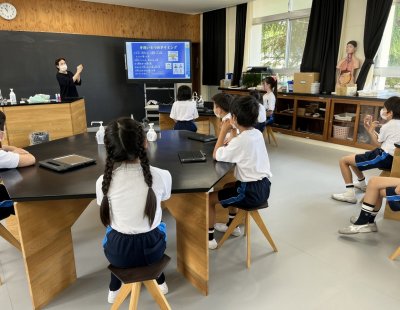 手洗い指導を行いました（小学校４年生）