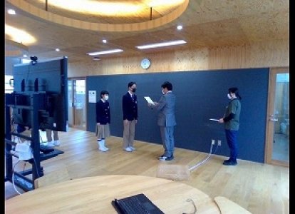 運動会実行委員長、副委員長、各学級の実行委員 任命式