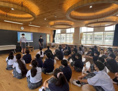 令和６年度長崎県中学校総合体育大会の推戴式を行いました。