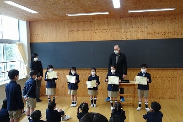 今年度最後の表彰式を行いました！ 九州文化学園小学校・九州文化学園中学校