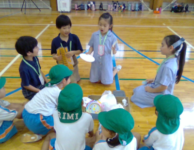 小学２年生　九文幼稚園さんとの交流会