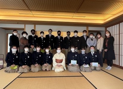 茶道の稽古を通して学んだおもてなしの心をいつまでも大事にしていきます。
