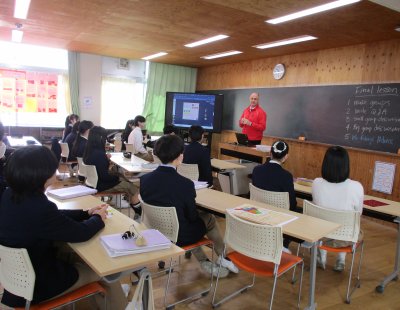 最後の英語の授業（副校長先生による）