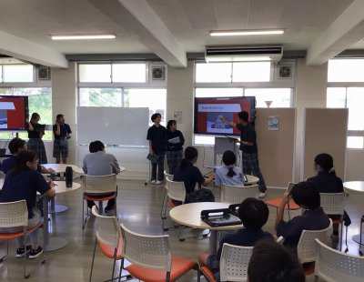 「Minecraft」校内発表会を開催しました！（小学6年生・中学2年生）