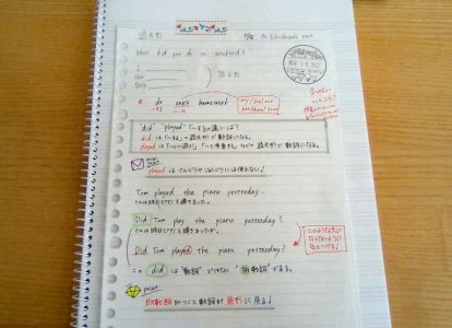英語のノート