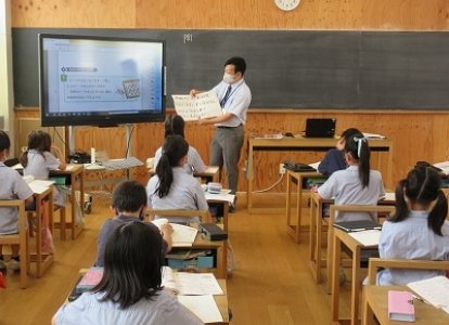 ＩＴ教育第1回校内研修全体授業
