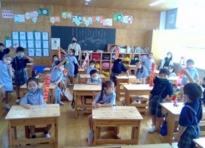 小1算数「どちらがながい」の学習