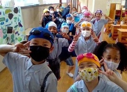 小1小2体育「水あそび」の学習