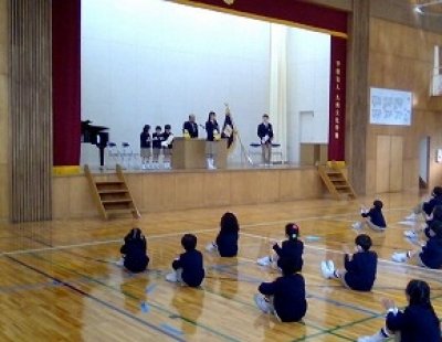 表彰式で子どもたちの頑張りを讃えました！