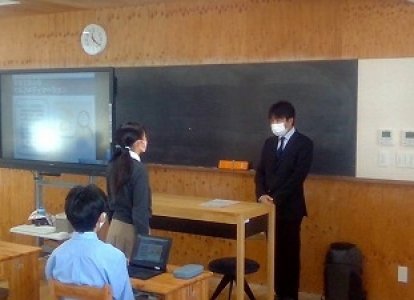 生徒代表が、感謝の気持ちを伝えました。