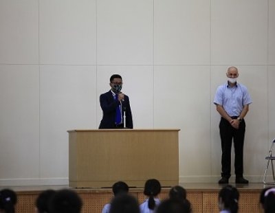 ２学期がスタートしました！（着任式・始業式）