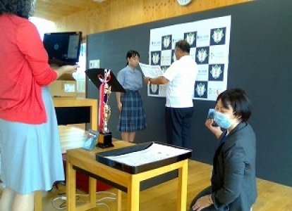 表彰式と終業式