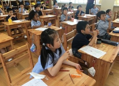 「ブラッシング指導」小学校1年生