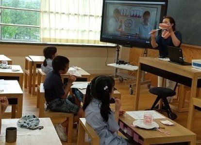 「ブラッシング指導」小学校2年生