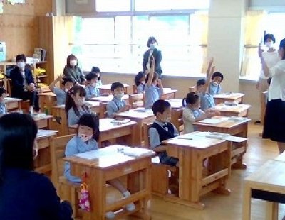 初めての授業参観