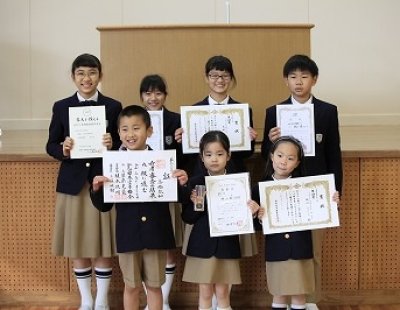 表彰式と２学期の終業式を行いました！