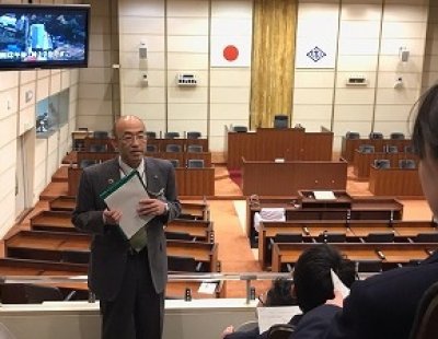 12月12日（木）佐世保市議会の傍聴に行ってきました。