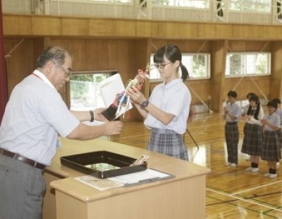 終業式も無事終了しました。明日から夏休みです！