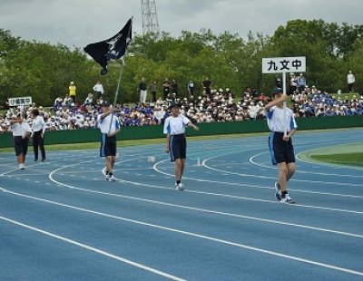 中総体熱戦続く　次は14日の水泳です。