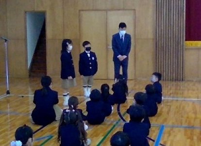 着任式・始業式のようす