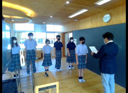 学級委員任命式
