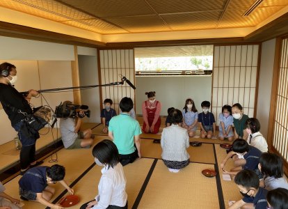 茶道の撮影の様子です