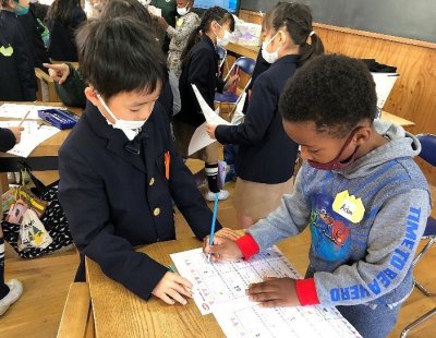 Sasebo Elementary Schoolとの交流①
