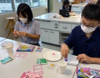 茶道で自作のお菓子をいただきました！