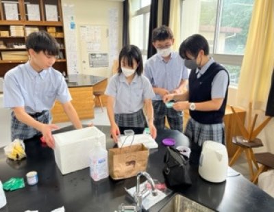 Ｇ８探求学習で佐世保工業高等専門学校との第3回共同活動を行いました。
