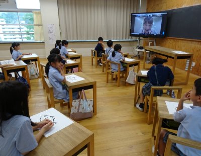小学校　海とさかなのオンライン授業に参加しました！